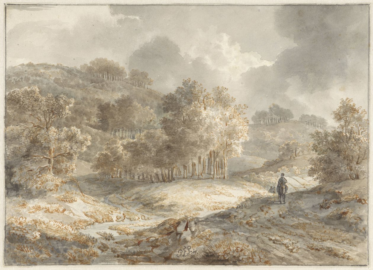 kuperat landskap av Pieter Francis Peters jr.