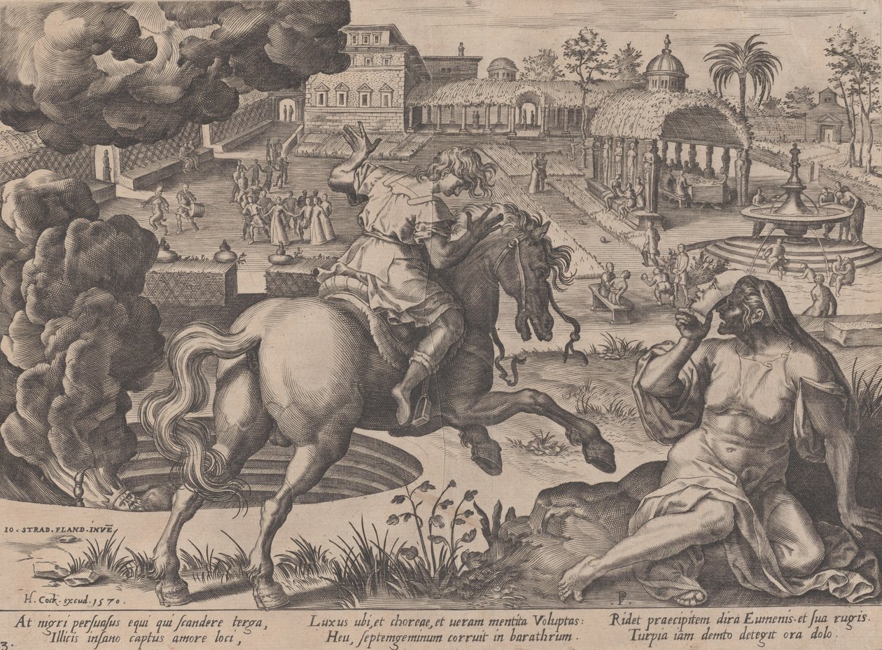 The Enticement of Luxury, från The Course of Human Life, 1570. av Pieter Furnius