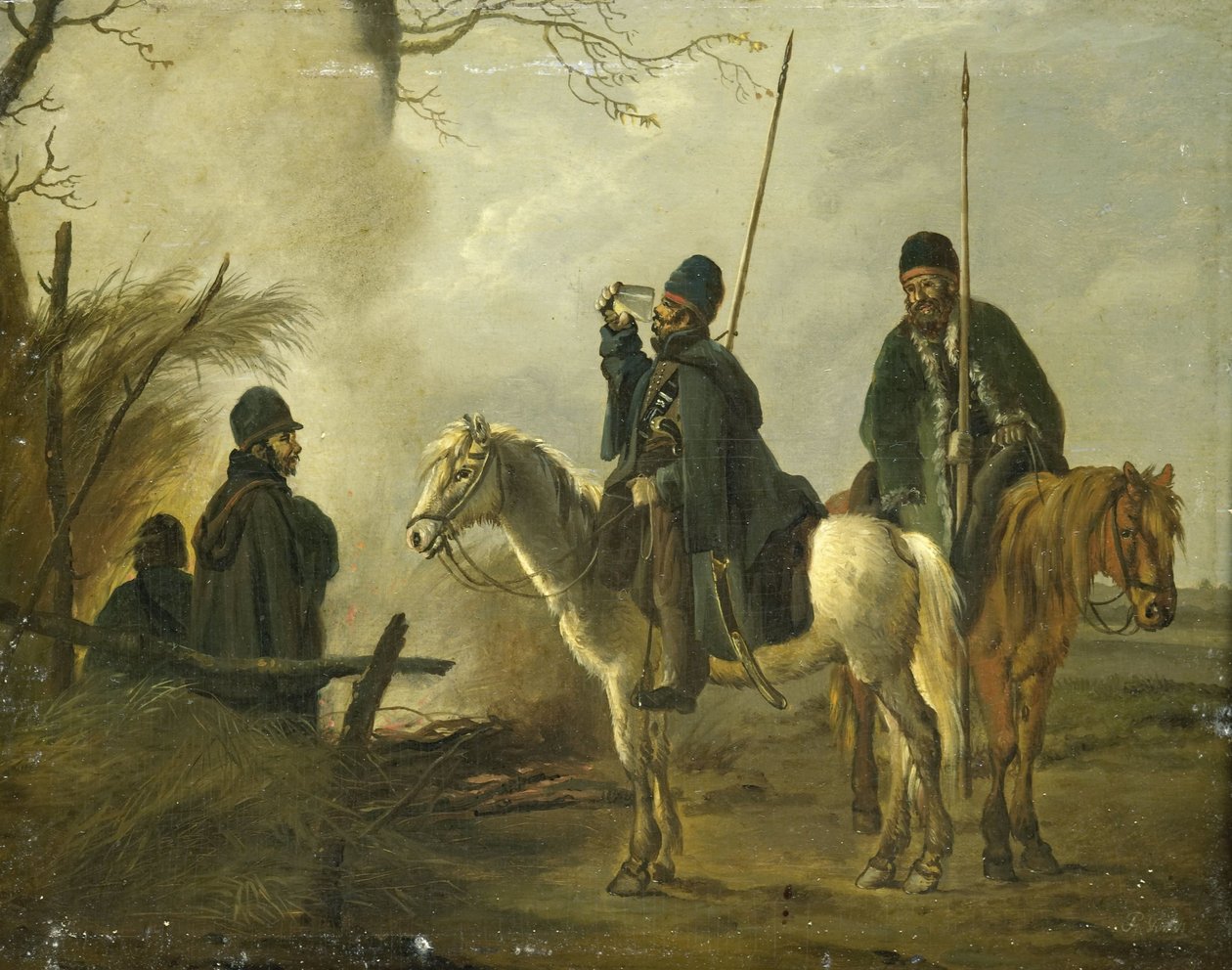 Kosackutpost 1813 av Pieter Gerardus van Os
