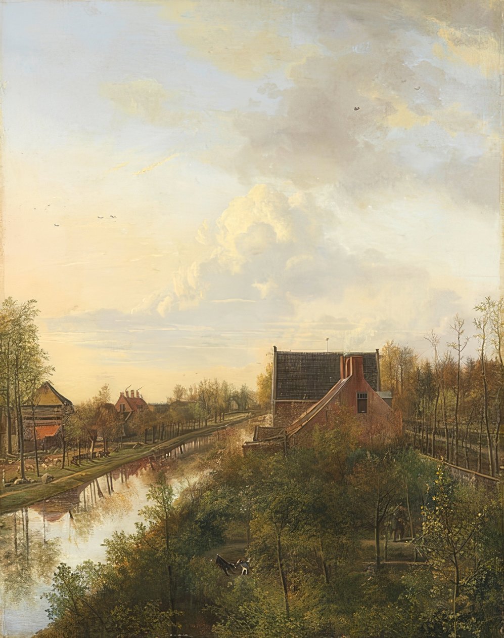 Kanalen i?S Graveland. 1818 av Pieter Gerardus van Os