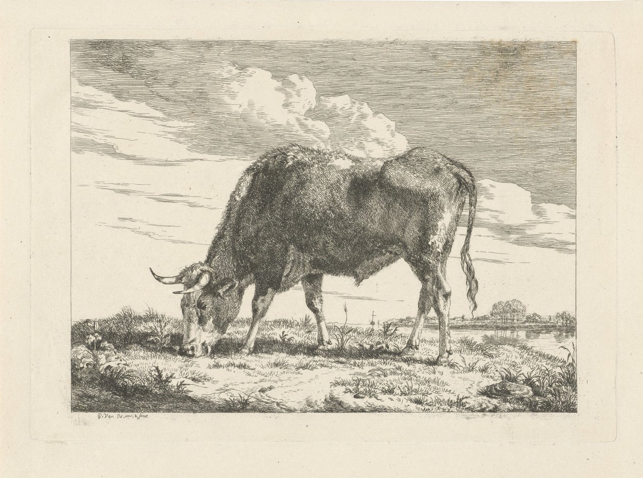 betande ko av Pieter Gerardus van Os