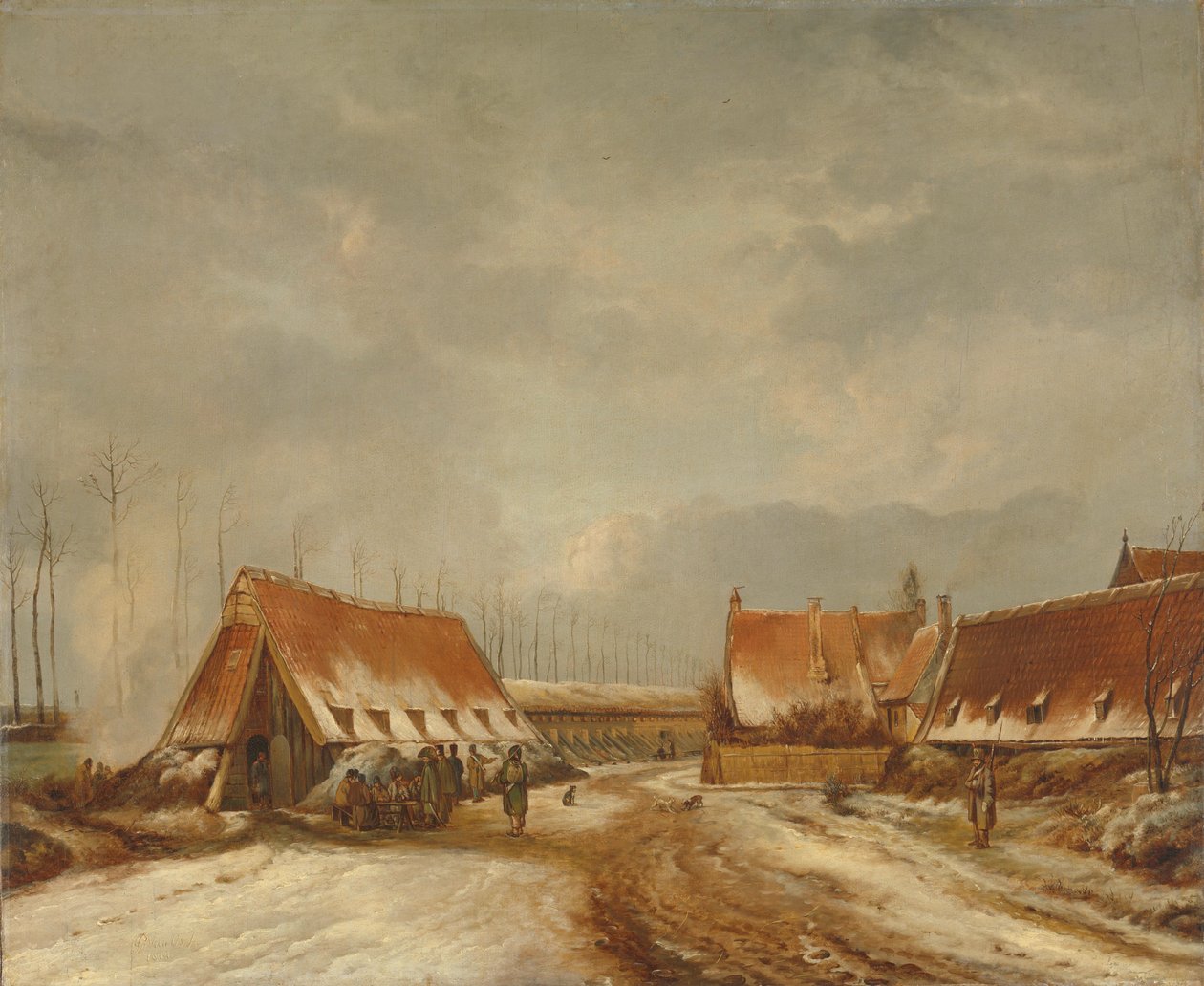Kasematerna före Naarden, 1814 av Pieter Gerardus van Os