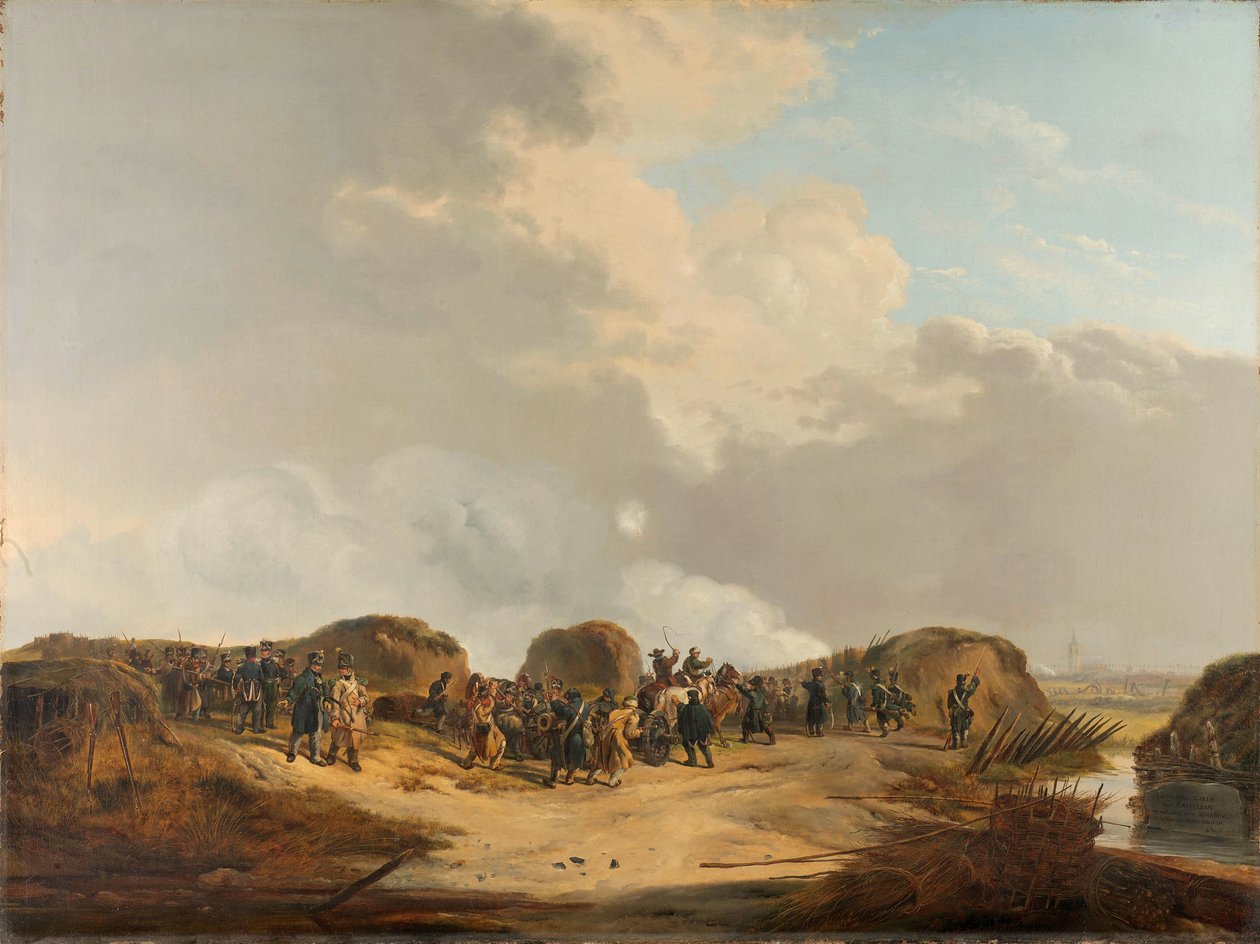 Demilune byggdes vid belägringen av Naarden, april 1814 av Pieter Gerardus van Os