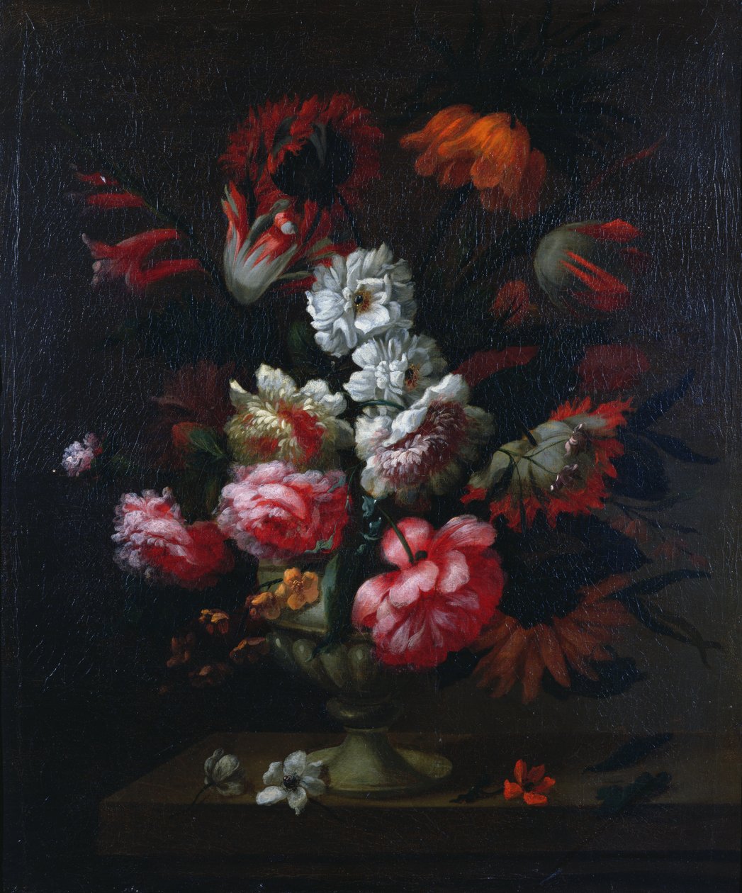 Stilleben av blommor i en urna (par 78177) av Pieter Hardime