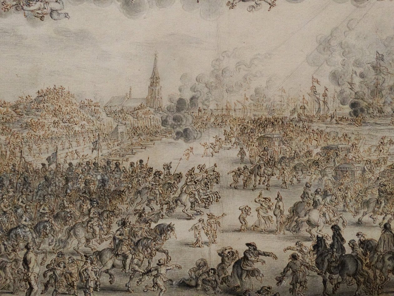 Karl II:s avresa från Scheveningen av Pieter Hendricksz Schut