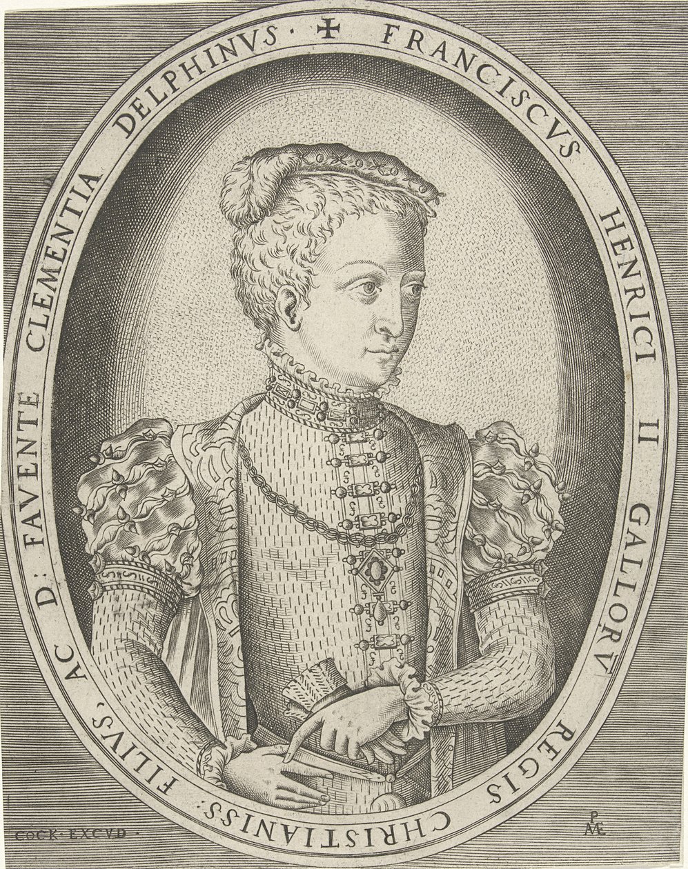 Porträtt av Frans II av Frankrike 1544-1560 av Pieter Heyden van der