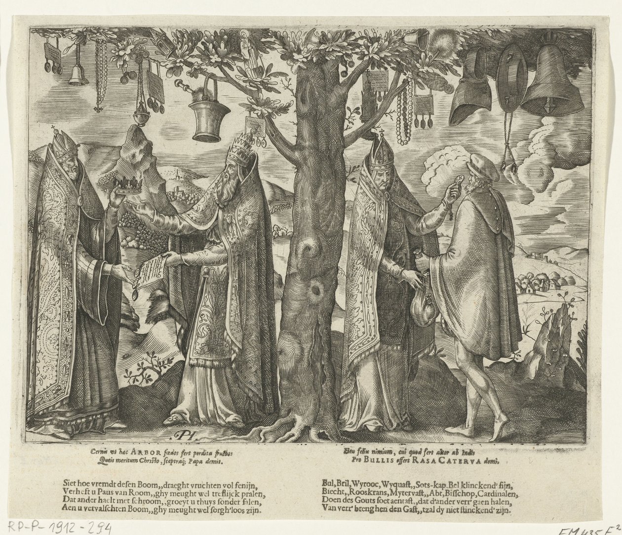 Romersk avgudadyrkans träd, ca 1570 av Pieter Huys