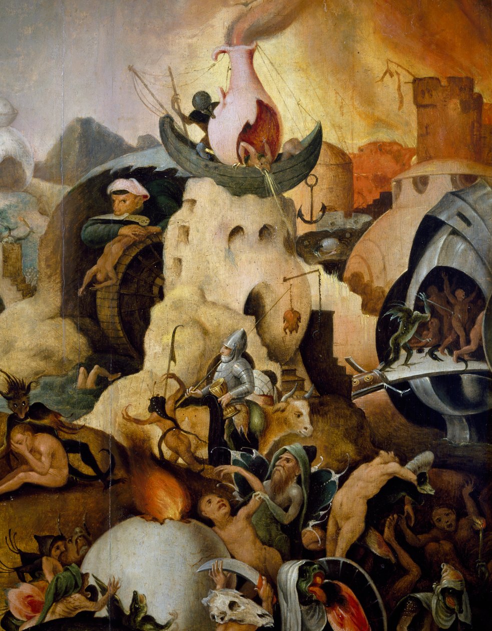 Last Judgment, ca 1554, målning av Pieter Huys (ca 1520-ca 1584), olja på panel av Pieter Huys