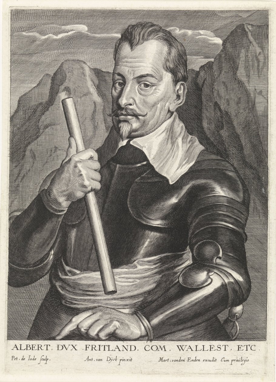 Albrecht av Wallenstein 1583-1634, c.1630 av Pieter I Jode de