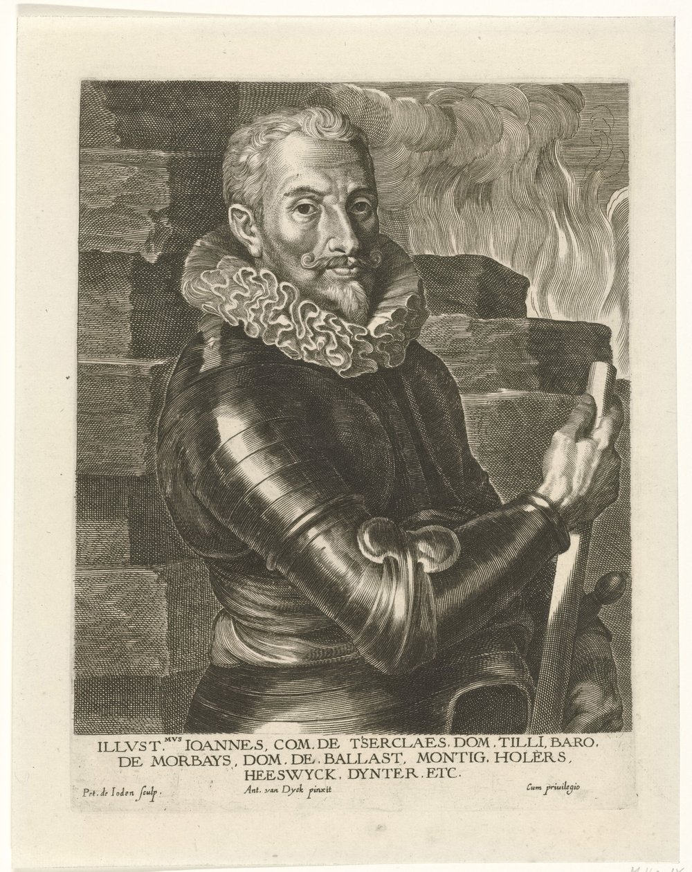 Porträtt av Johann Tserclaes, greve av Tilly av Pieter I Jode de