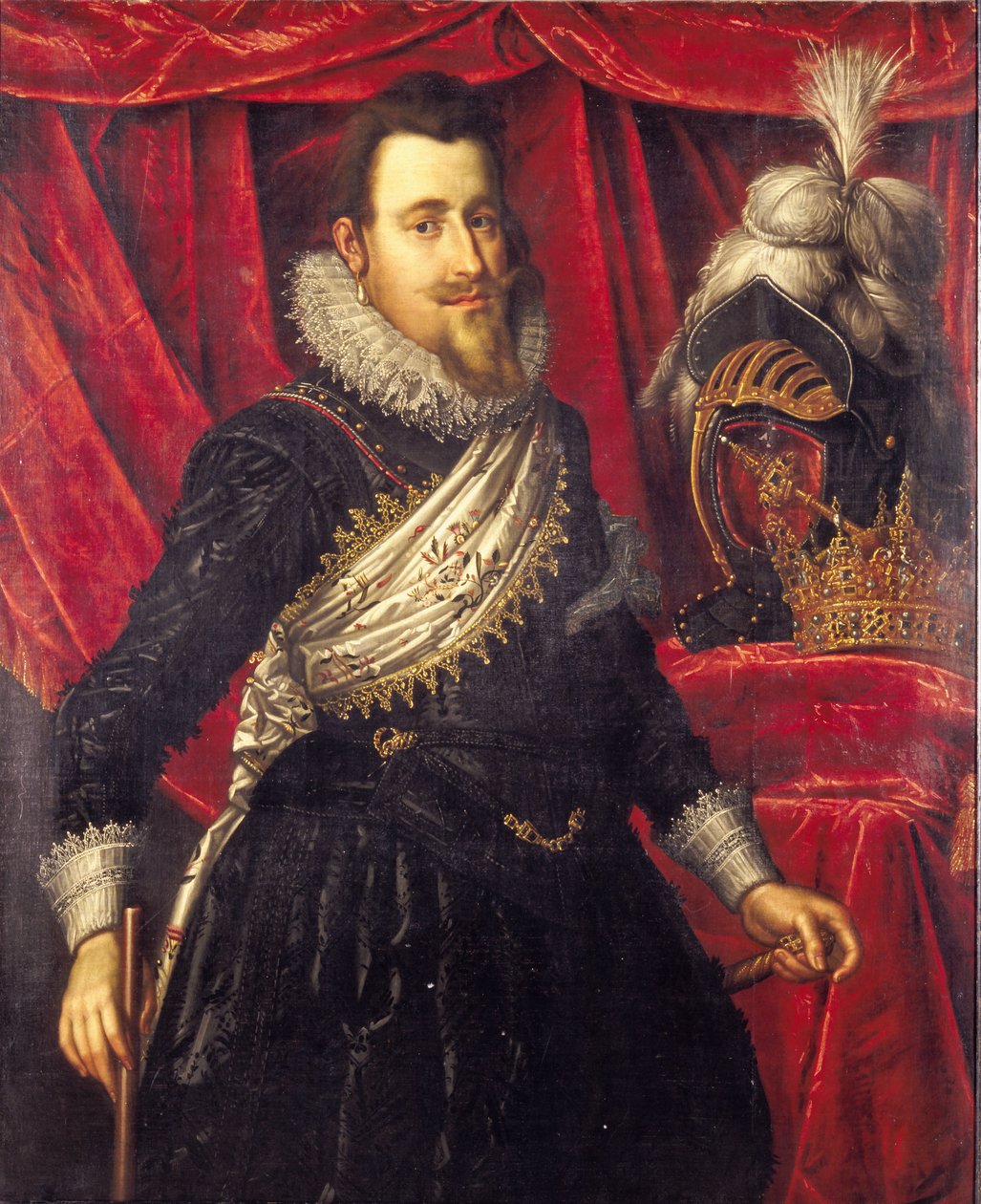 Christian IV, ca 1612 av Pieter Isaacsz