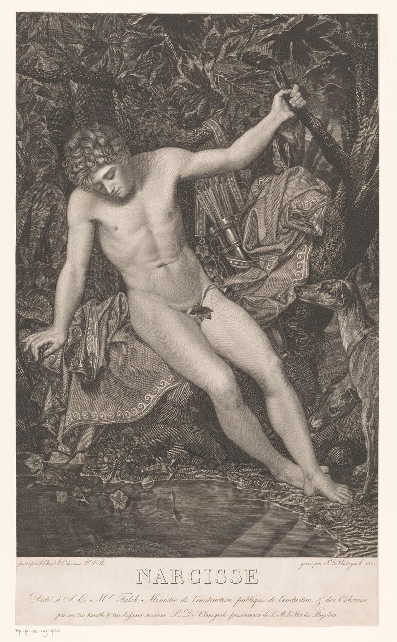 Narcissus vid vattnet Narcissus (titel på objekt) av Pieter Jan de Vlamynck
