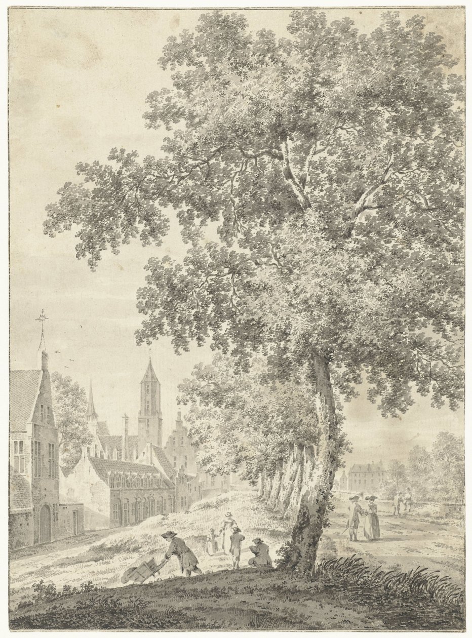 På stadsmuren i Utrecht av Pieter Jan van Liender