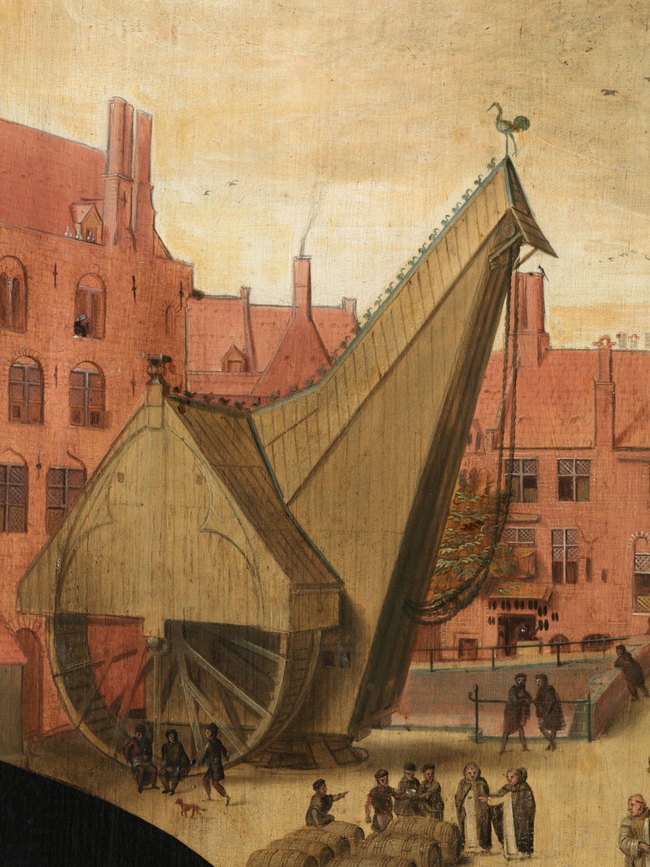 Detalj av porträtt av Jan van Eyewerve av Pieter Jansz. Pourbus