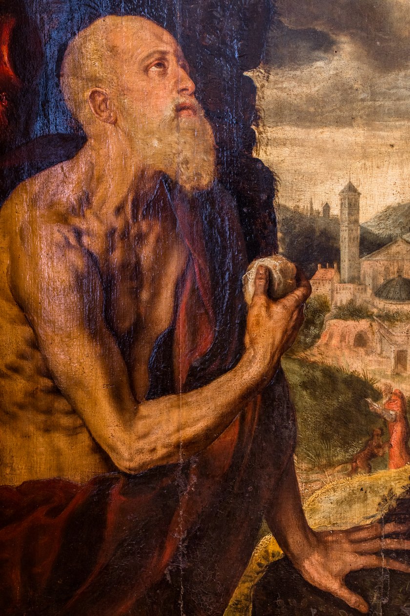 Sankt Jerome den botfärdige av Pieter Jansz. Pourbus