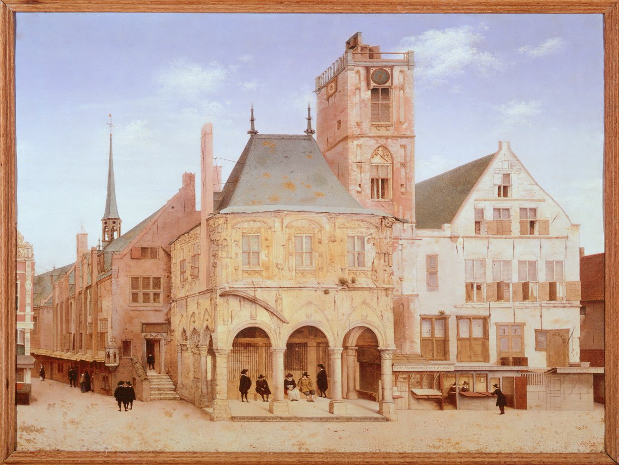 Gamla stadshuset i Amsterdam av Pieter Saenredam, Nederländerna av Pieter Jansz Saenredam