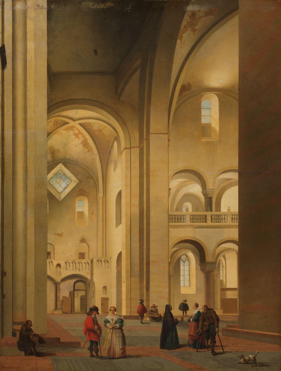 Transeptet av Mariakerk i Utrecht, sett från nordost av Pieter Jansz Saenredam