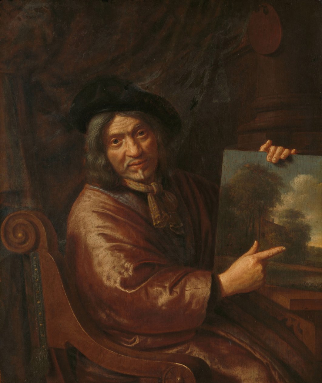 Självporträtt, ett 1640-1650. av Pieter Jansz van Asch