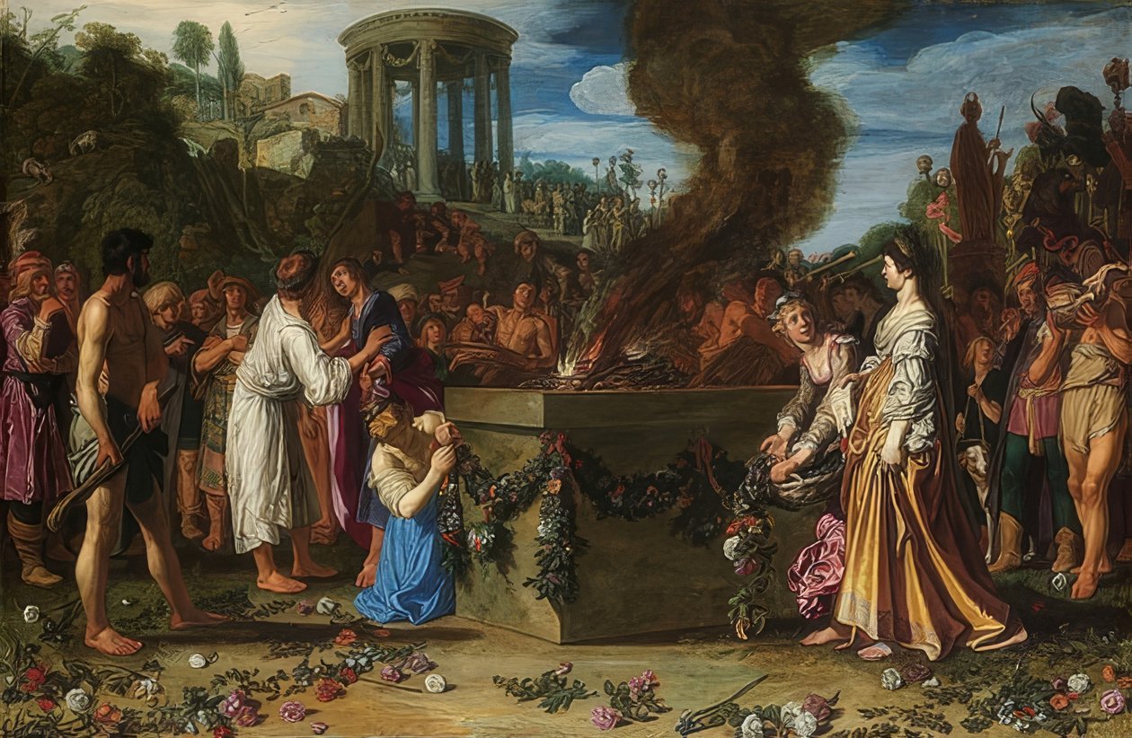 Tvisten mellan Orestes och Pylades. 1614 av Pieter Lastman
