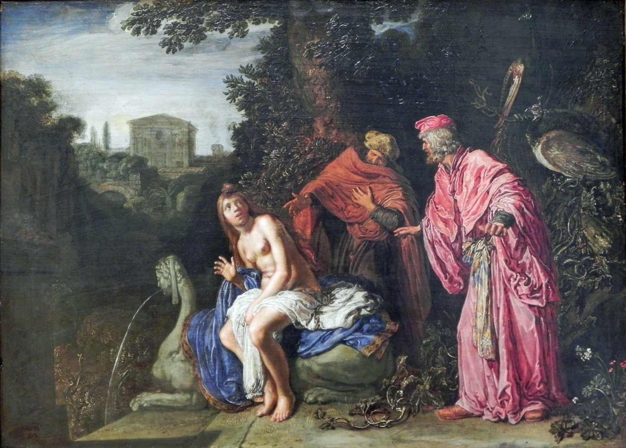 Tyska: Susanna und die beiden Alten Susanna och de äldre av Pieter Lastman