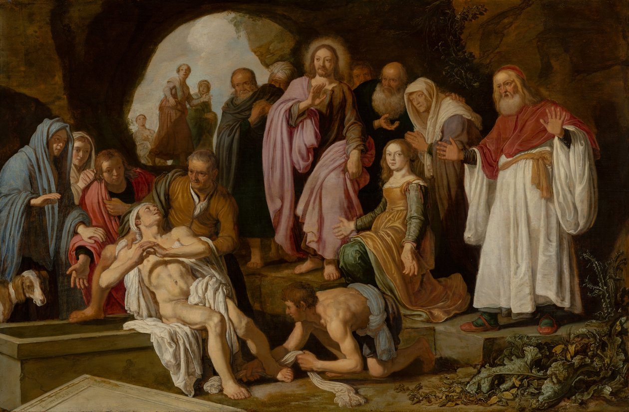 Uppväckelsen av Lasarus av Pieter Lastman