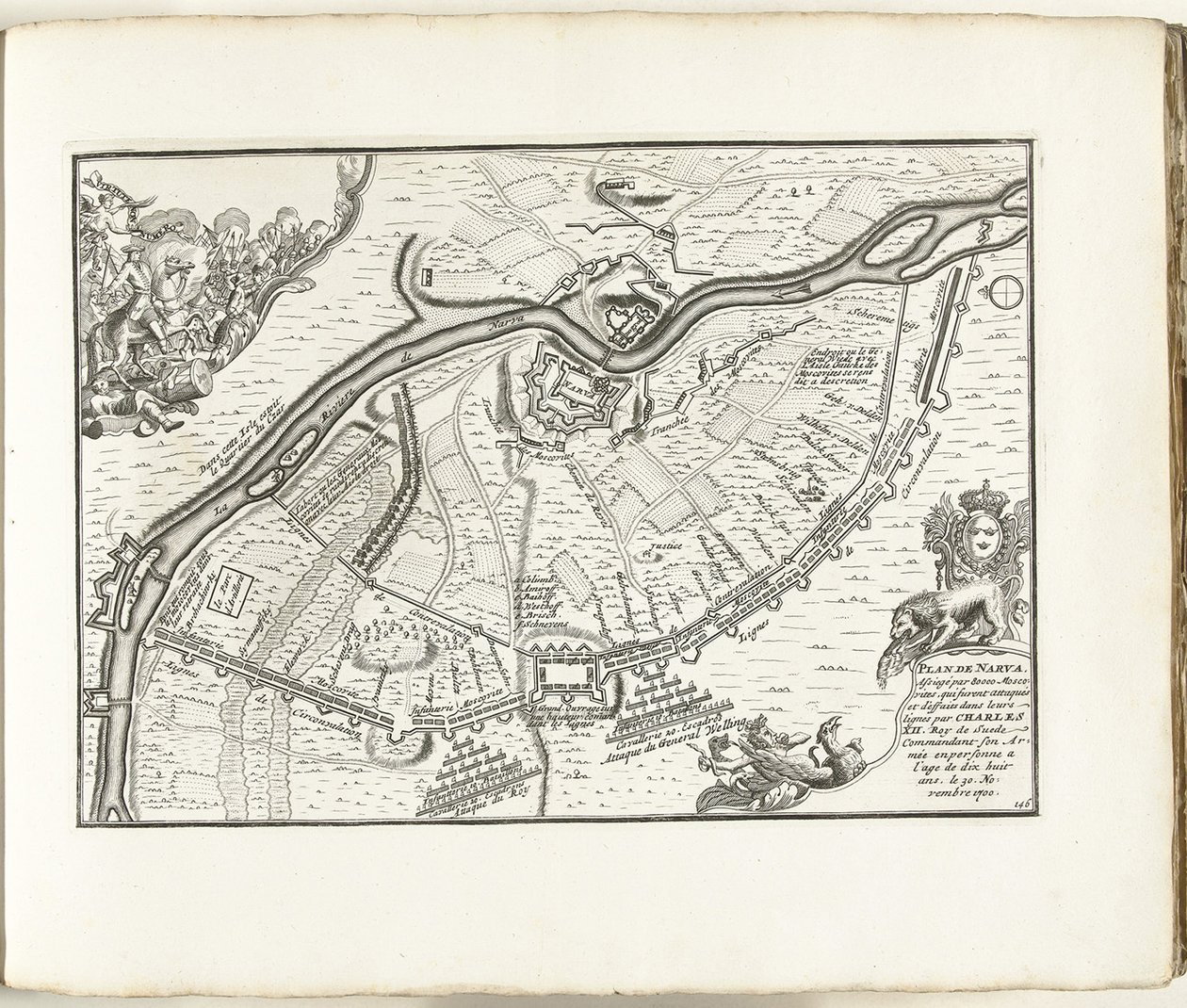 Belägringen av Narva 1700, 1702-1703 av Pieter Mortier
