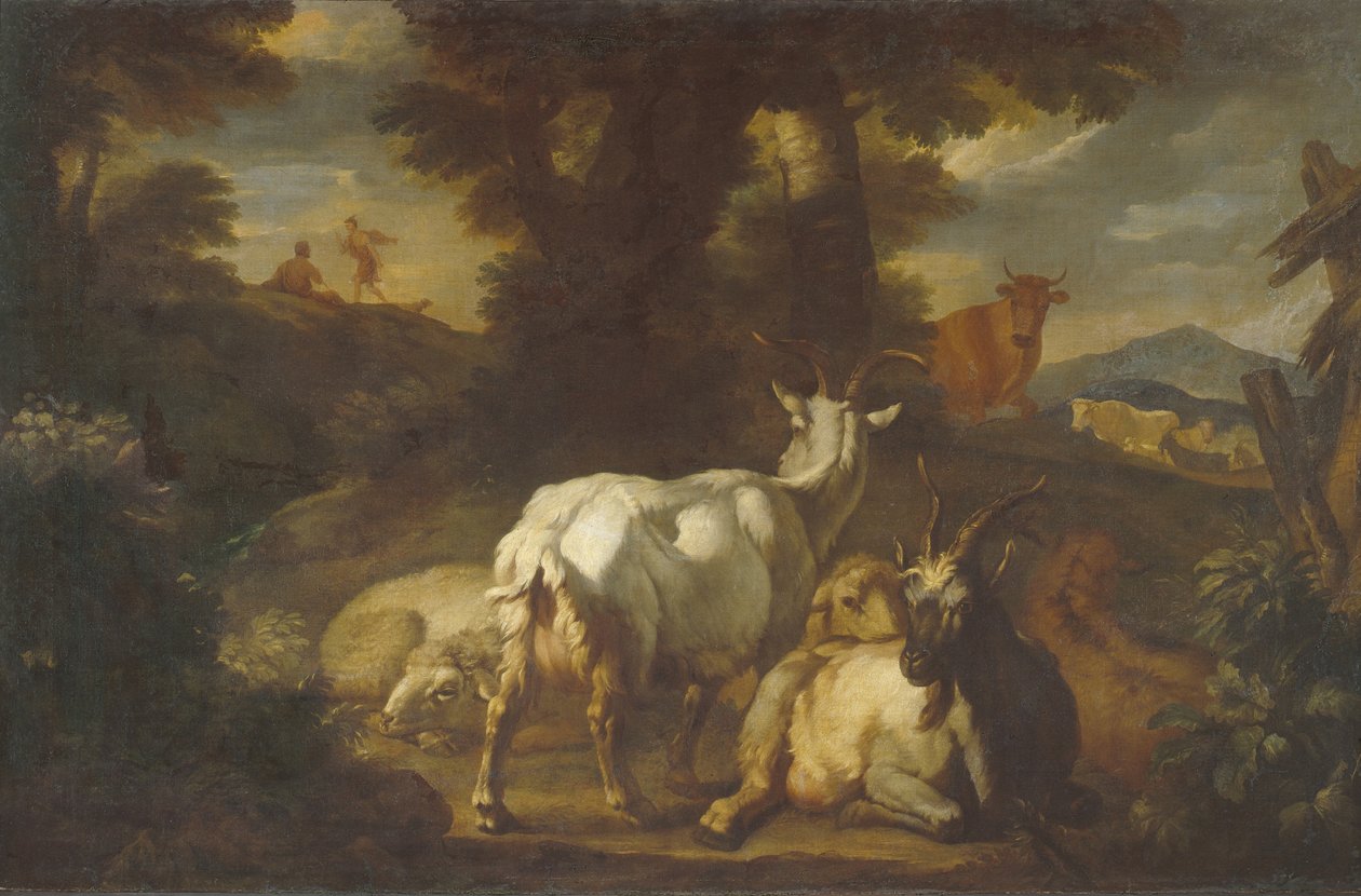 Landskap med Merkurius och Battus av Pieter Mulier the Younger