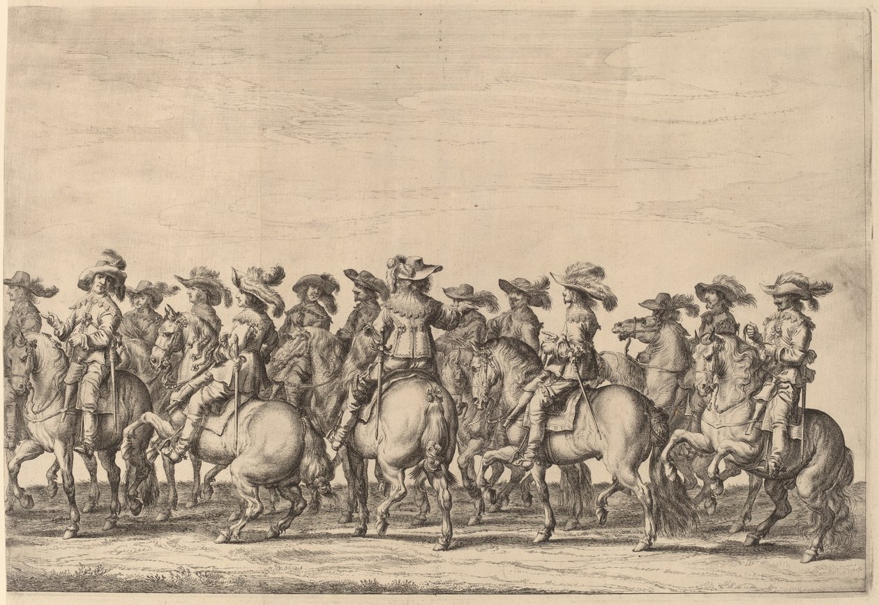 Marie de Medicis intåg i Amsterdam [skylt 3 av 6] av Pieter Nolpe