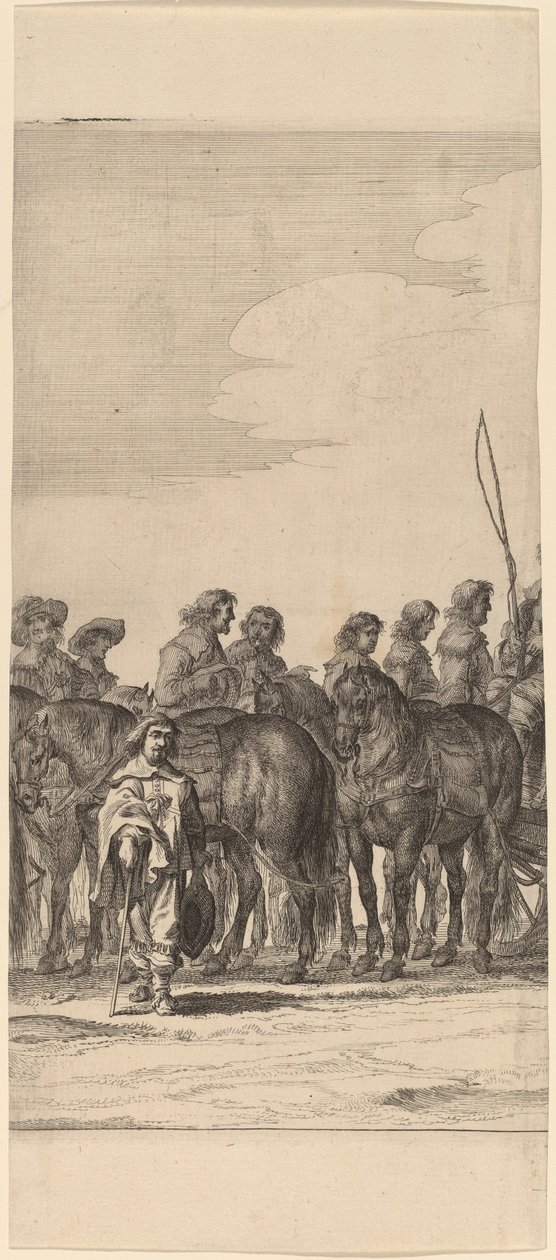Marie de Medicis intåg i Amsterdam [skylt 5 av 6] av Pieter Nolpe