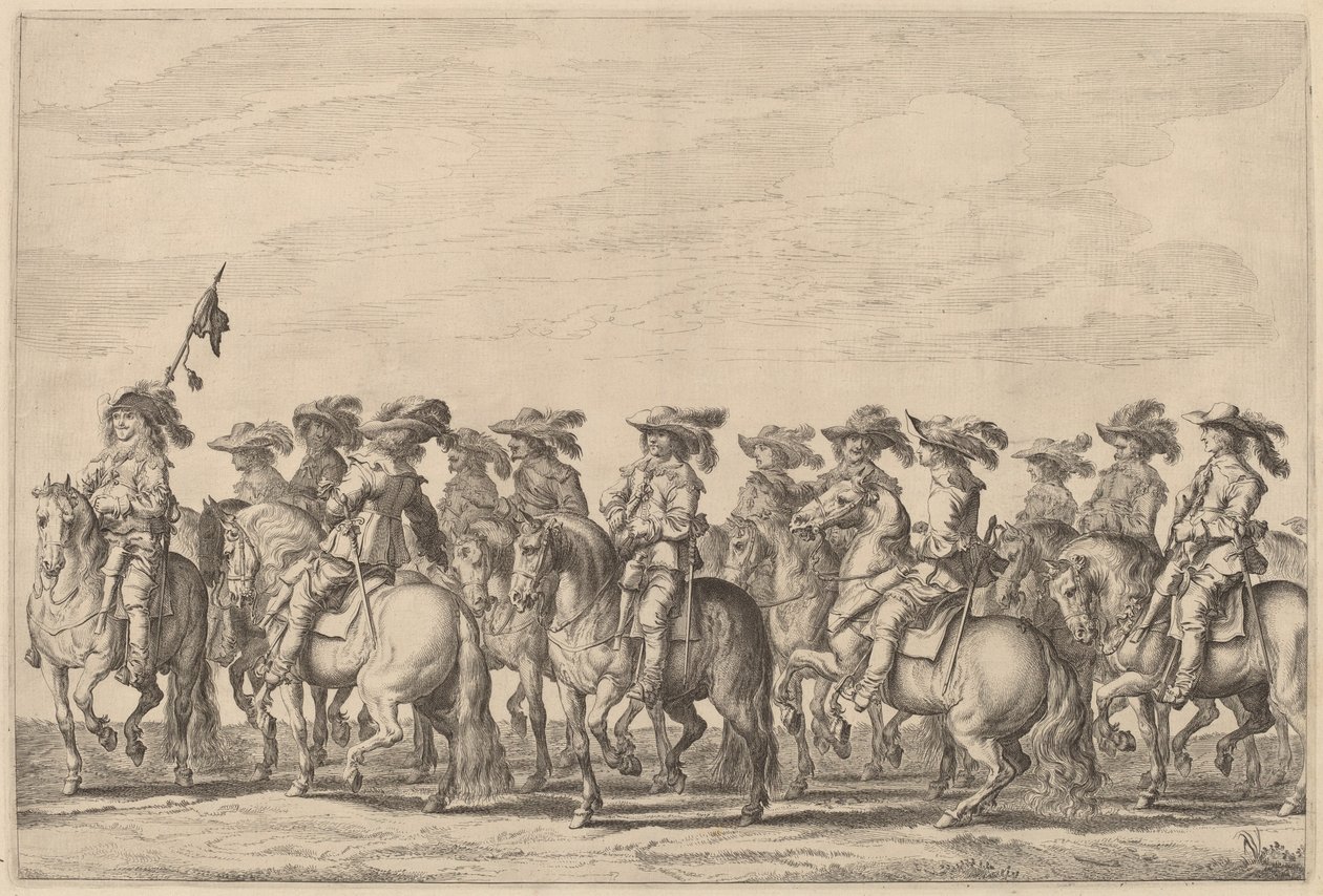 Marie de Medicis intåg i Amsterdam [skylt 6 av 6] av Pieter Nolpe