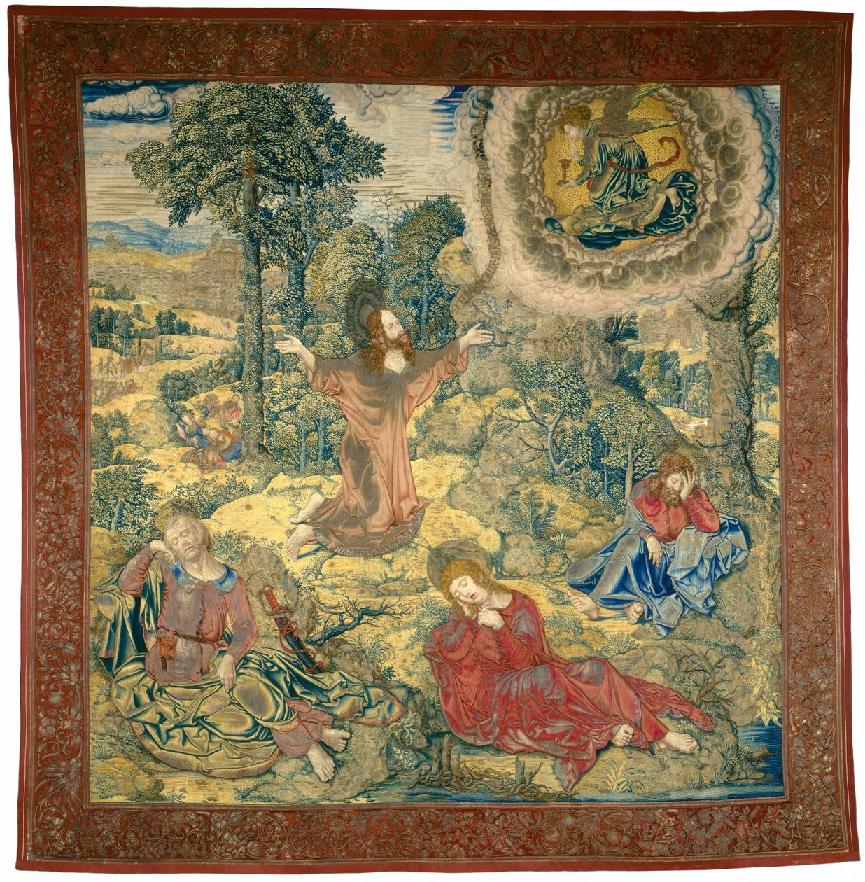 Getsemane trädgård av Pieter Pannemaker I after Bernard van Orley