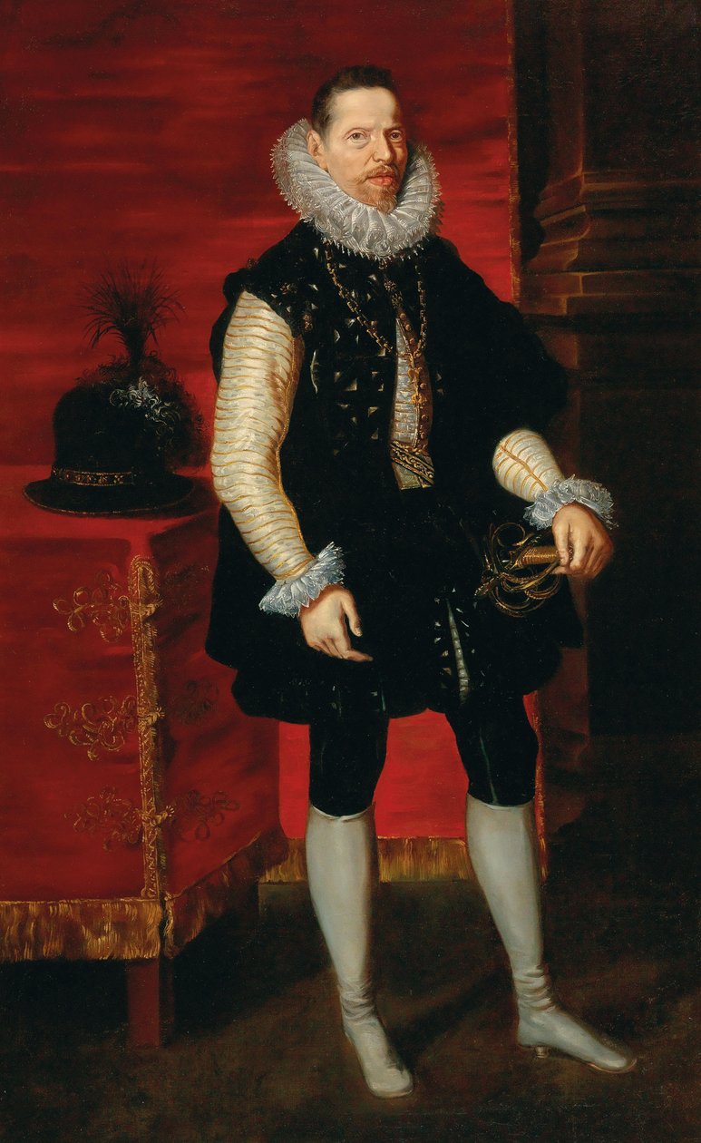 Porträtt av Albert VII, ärkehertig av Österrike 1559-1621. av Pieter Paul Rubens