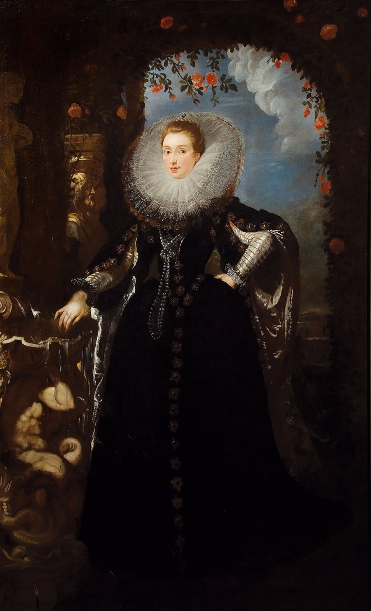 Porträtt av Giovanna Spinola Pavese, 1606. av Pieter Paul Rubens