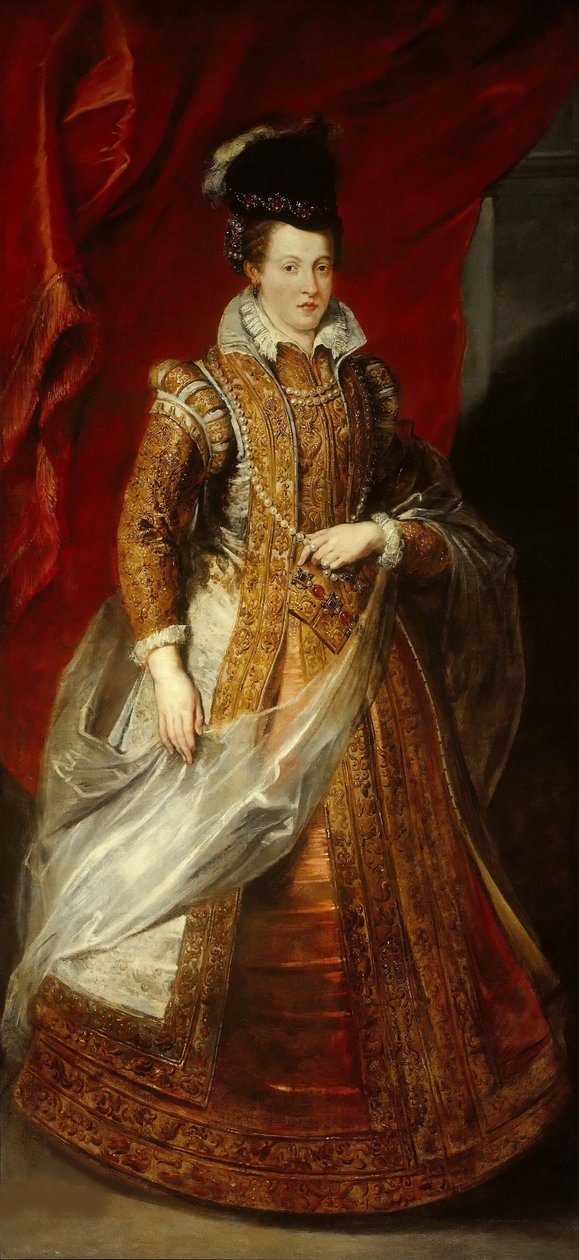 Porträtt av Johanna av Österrike 1547-1578, storhertiginna av Toscana, mellan 1621 och 1625. av Pieter Paul Rubens