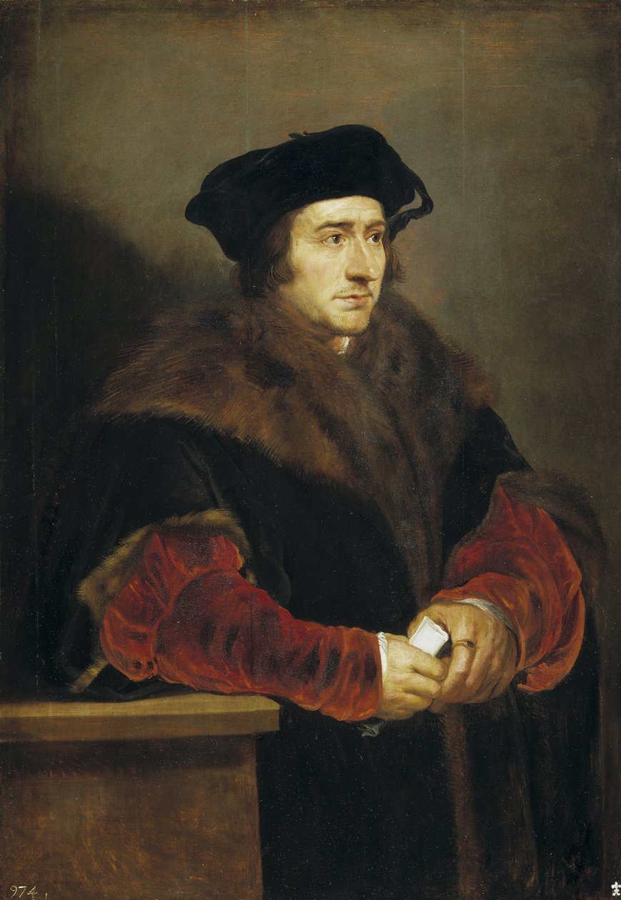 Porträtt av Sir Thomas More, 1625-1630 av Peter Paul Rubens