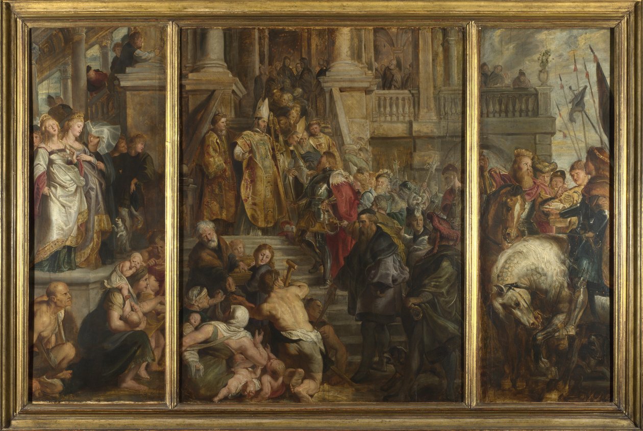 Skiss för högaltartavla, St Bavo, Gent, 1612 av Peter Paul Rubens