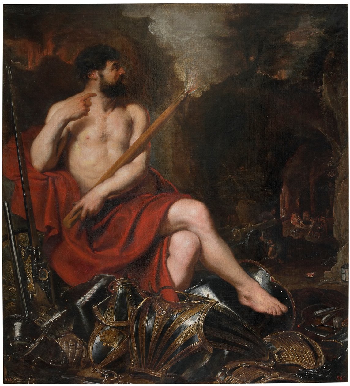 Vulcanus och elden, 1600-talet. av Pieter Paul Rubens