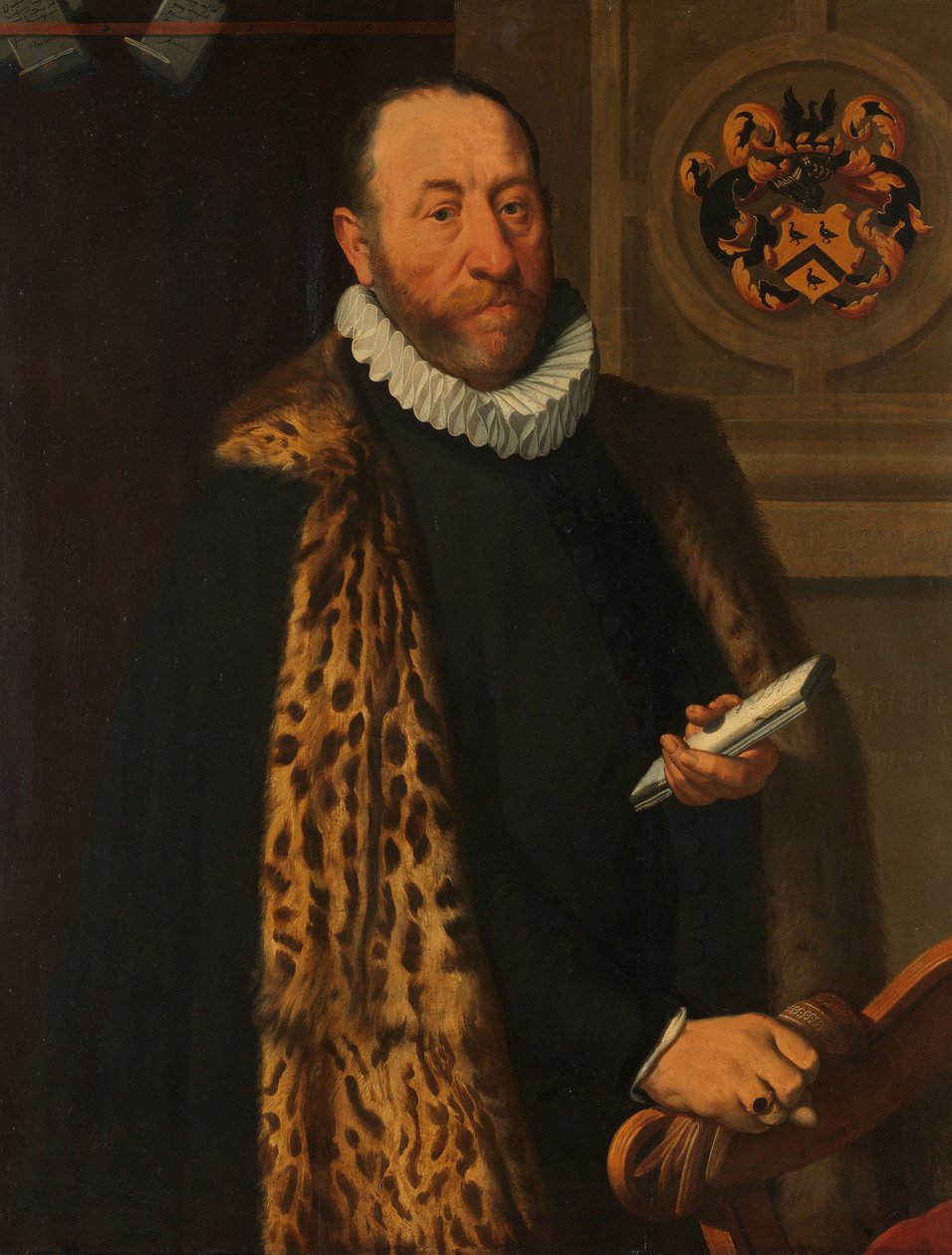 Porträtt av Mattheus Augustijnsz Steyn, rådman i amiralitetskollegiet i Norra kvarteret i Dokkum av Pieter Pietersz. (I)