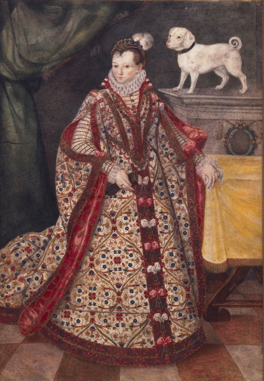 Porträtt av en moravisk kvinna. av Pieter Pietersz the Younger