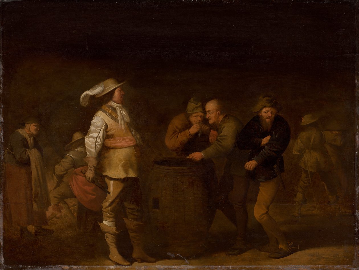 Att ge krigsbyte, ca. 1635. av Pieter Quast