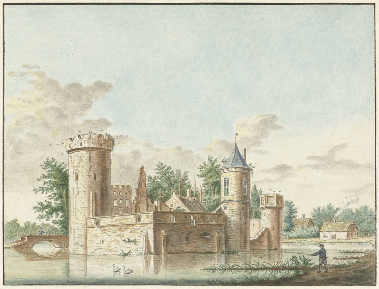 Slottet Aalst i Bommelerwaard av Pieter Remmers