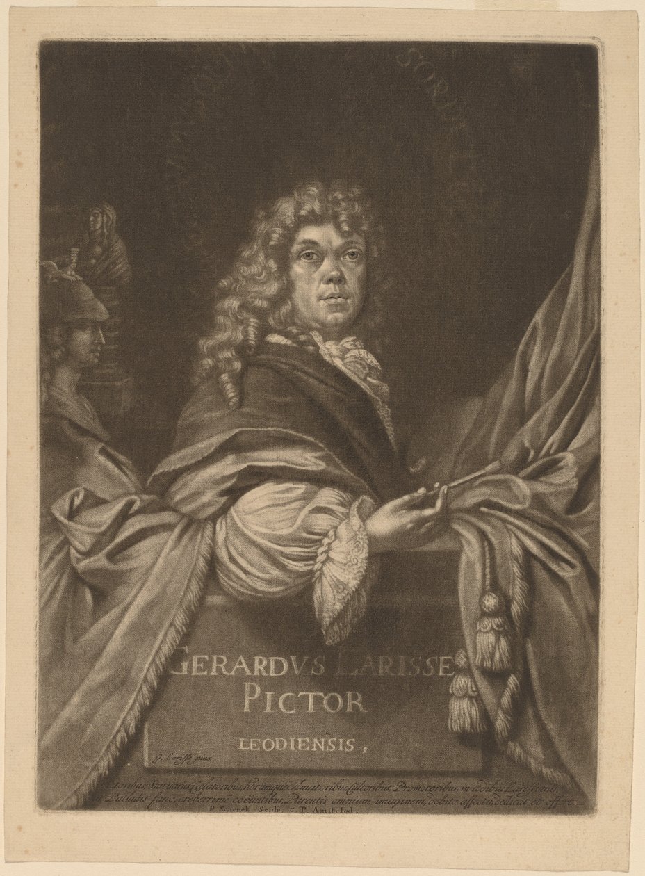 Gerard de Lairesse av Pieter Schenck I after Gerard de Lairesse