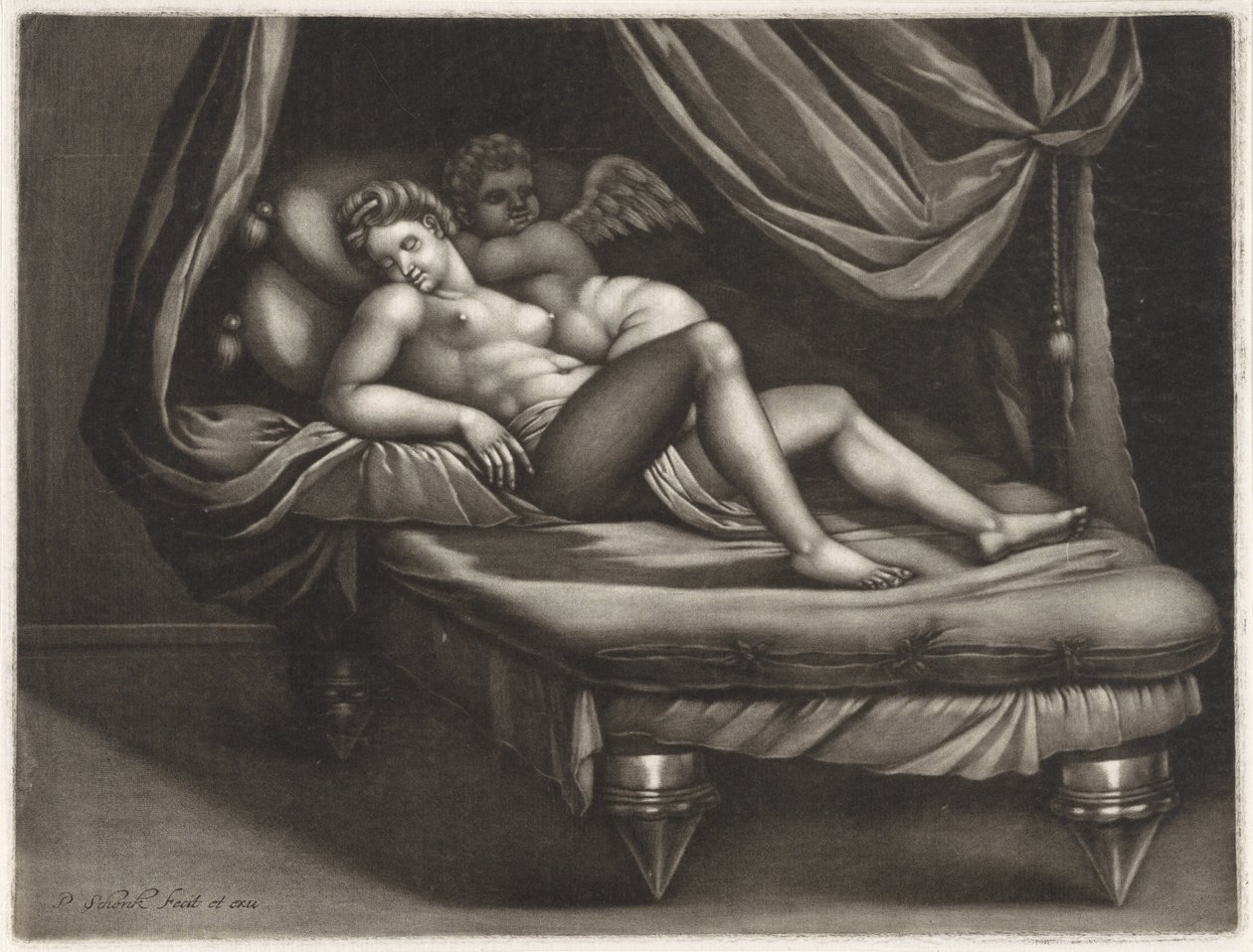 Cupid och Psyche av Pieter Schenk (I)