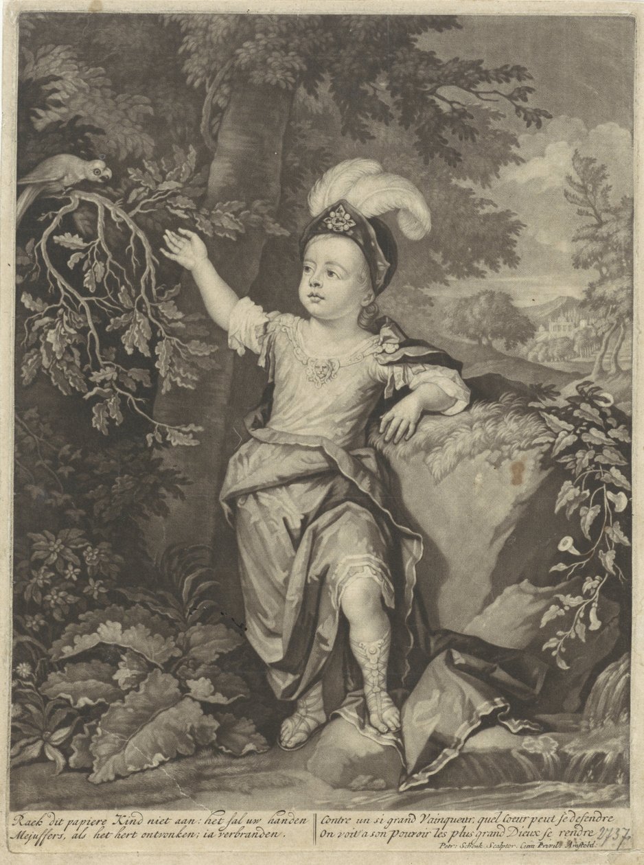 Porträtt av Charles Fitzroy, hertig av Grafton av Pieter Schenk (I)