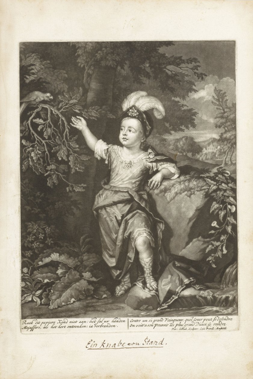 Porträtt av Charles Fitzroy, hertig av Grafton av Pieter Schenk (I)