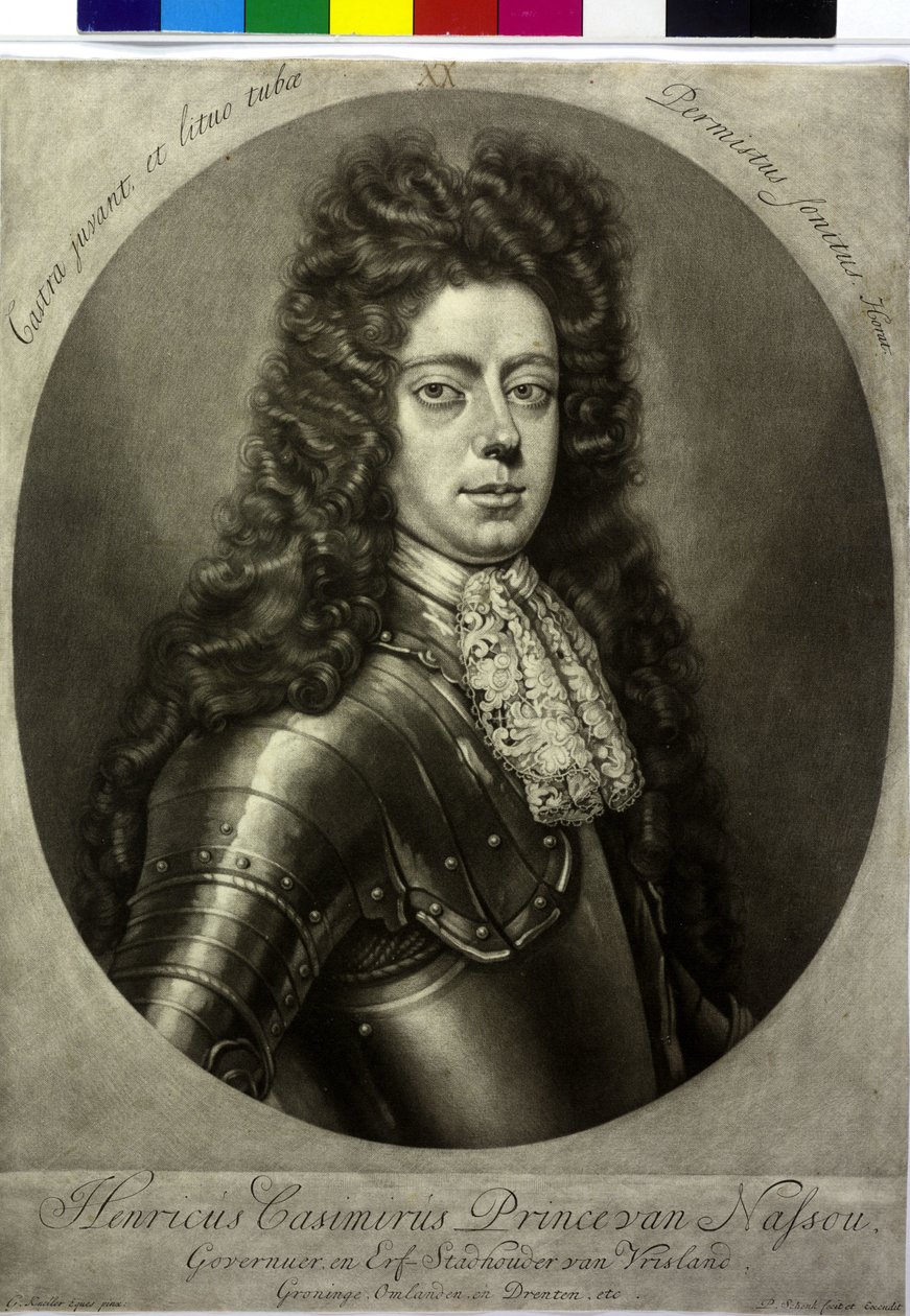 Greven av Nassau-Diez Henry Casimir II (tryck) av Pieter Schenk