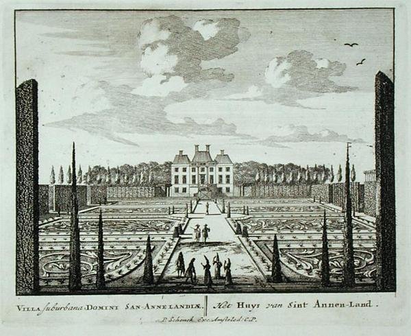Hus och trädgårdar i Saint Annen-Land, från 
