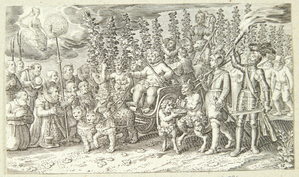Bacchus triumftåg till Thebe av Pieter Serwouters