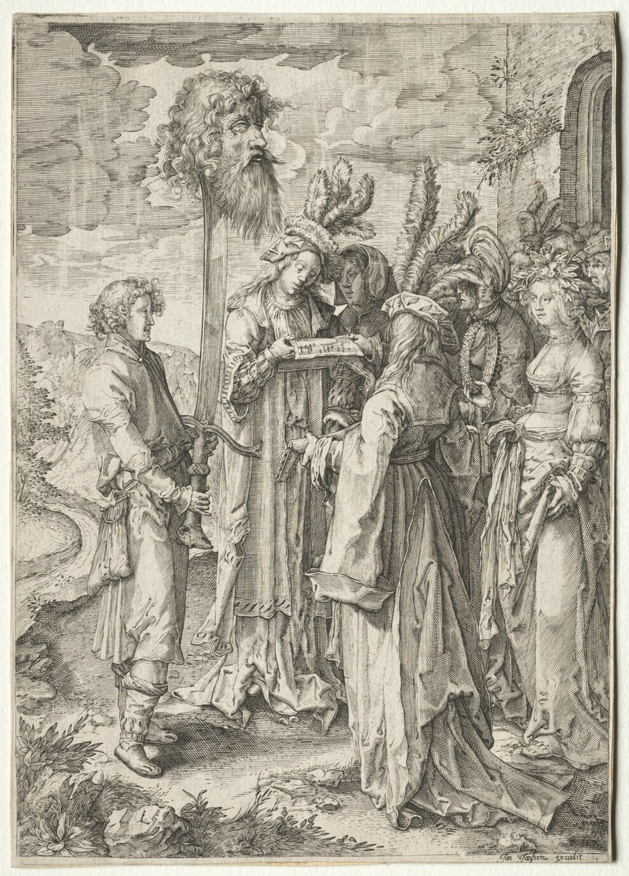 David med Goliats huvud, 1620-1630-talen. av Pieter Serwouters