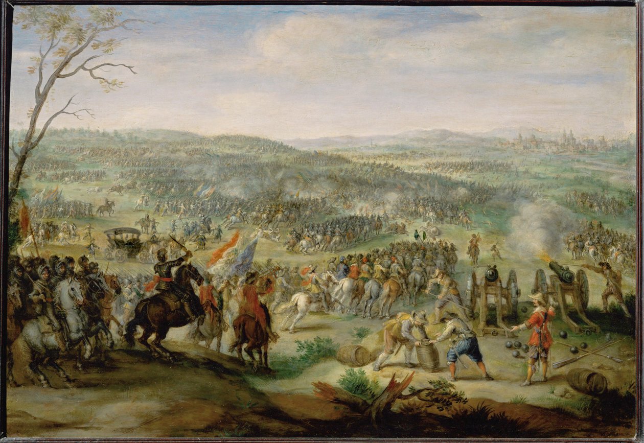 Striden på Vita berget nära Prag... av Pieter Snyers